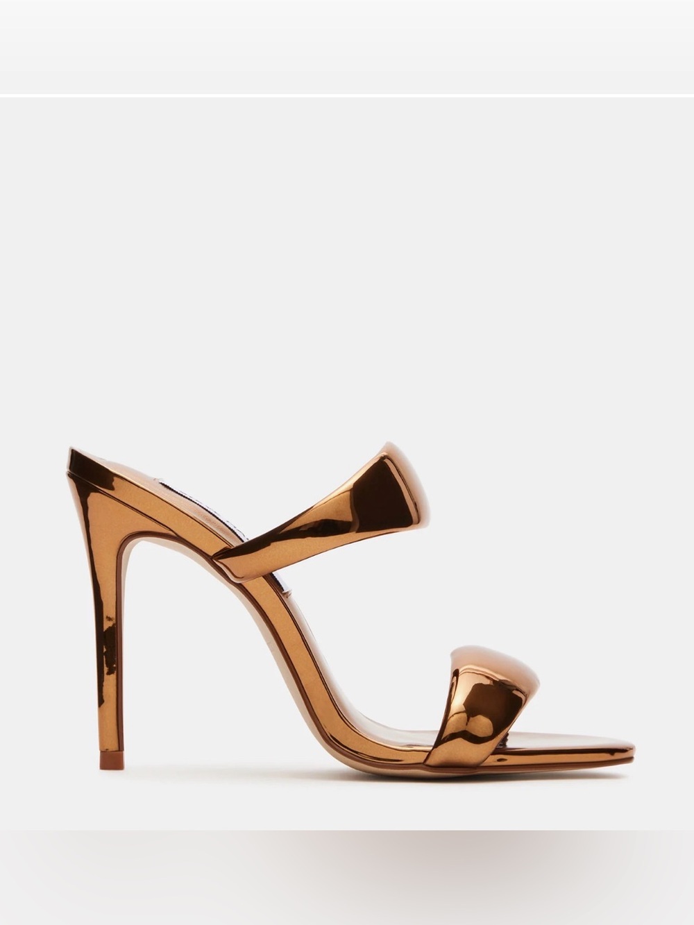 Steve Madden Saturn Shiny Gold Bronze Metallic High Heels